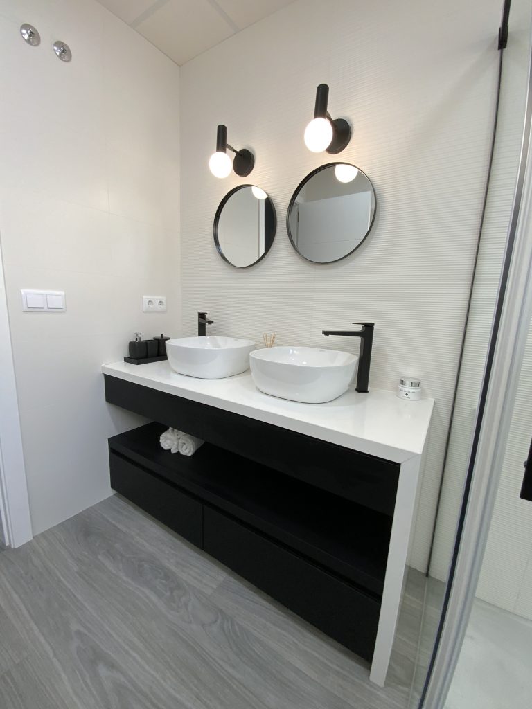 Mueble de baño negro